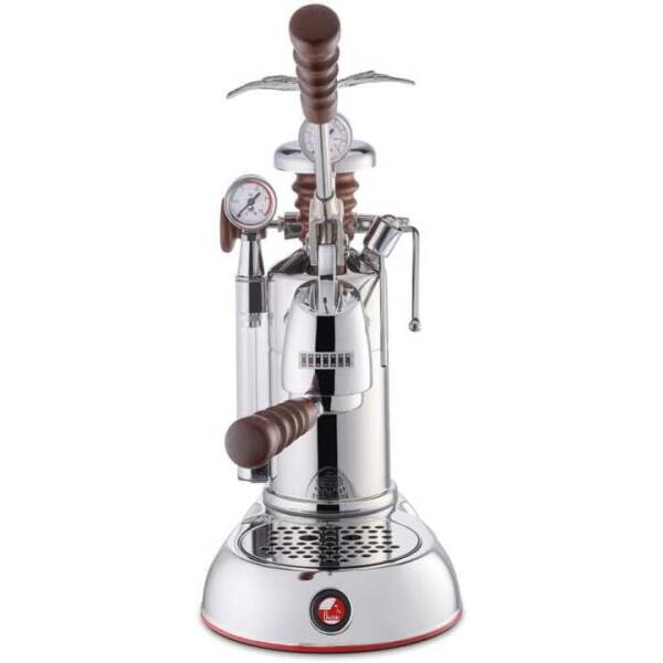 La Pavoni ESPAB-16 Esperto “Abile” Espresso Machine, Chrome, 16 Cups Capacity, Larger 38 Ounce Boilers with Mounted Pressure