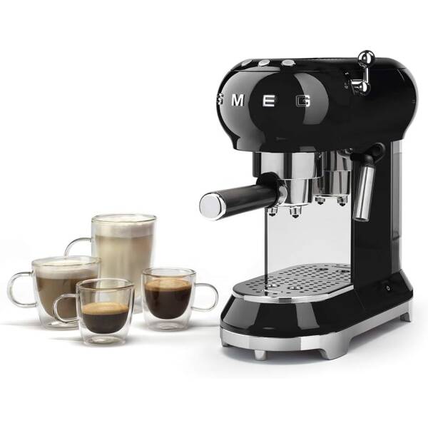 Smeg Espresso Machine, 1 liters, Black ECF01 BLUS