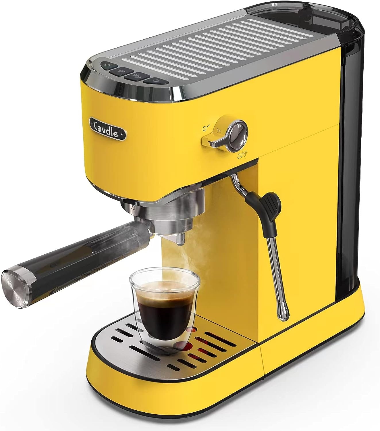 Espresso Coffee Machine 20-Bar Latte Espresso Maker Milk Frother Steamer  Wand