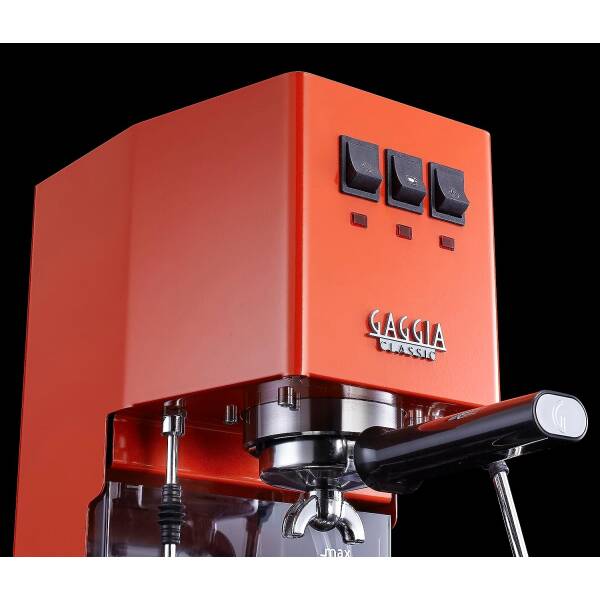 Gaggia RI9380/53 Classic Evo Pro Espresso Machine, Lobster Red, Small