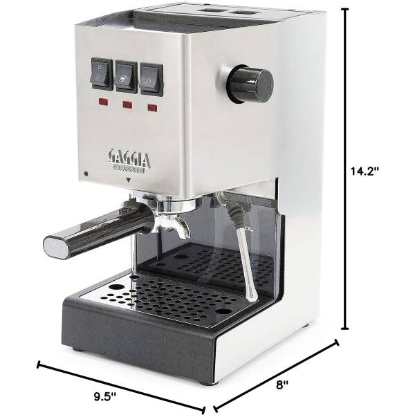 Gaggia RI9380/46 Classic Evo Pro, Small, Brushed Stainless Steel