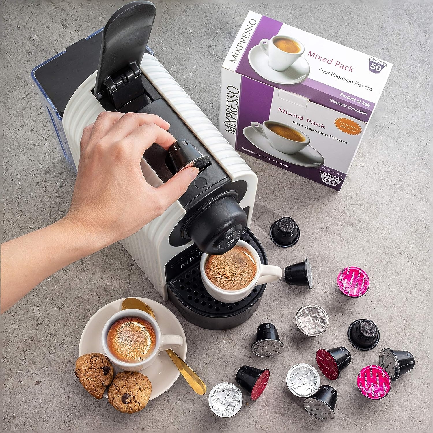 Mixpresso Single Serve 2 In 1 Coffee Brewer For Single Cup